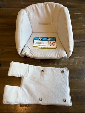 Nuna Exec Oatmeal Cream Quilted Newborn Infant Inserts Convertible Seat Cushion